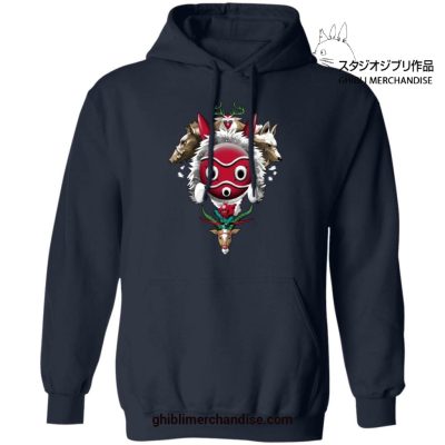 Princess Mononoke The Forest Protectors Hoodie Navy Blue / S