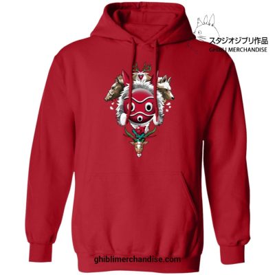 Princess Mononoke The Forest Protectors Hoodie Red / S