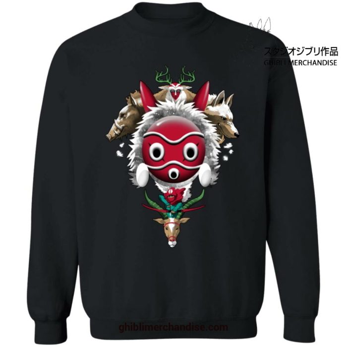 Princess Mononoke The Forest Protectors Sweatshirt Black / S