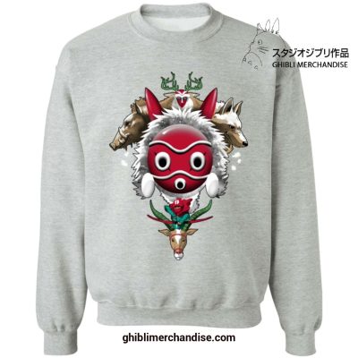 Princess Mononoke The Forest Protectors Sweatshirt Gray / S