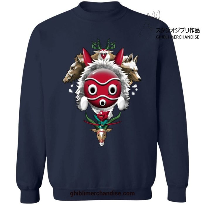 Princess Mononoke The Forest Protectors Sweatshirt Navy Blue / S