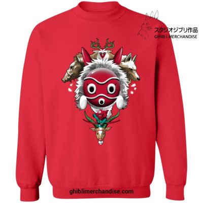 Princess Mononoke The Forest Protectors Sweatshirt Red / S