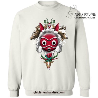 Princess Mononoke The Forest Protectors Sweatshirt White / S