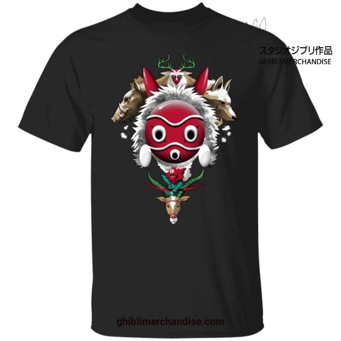 Princess Mononoke The Forest Protectors T-Shirt Black / S