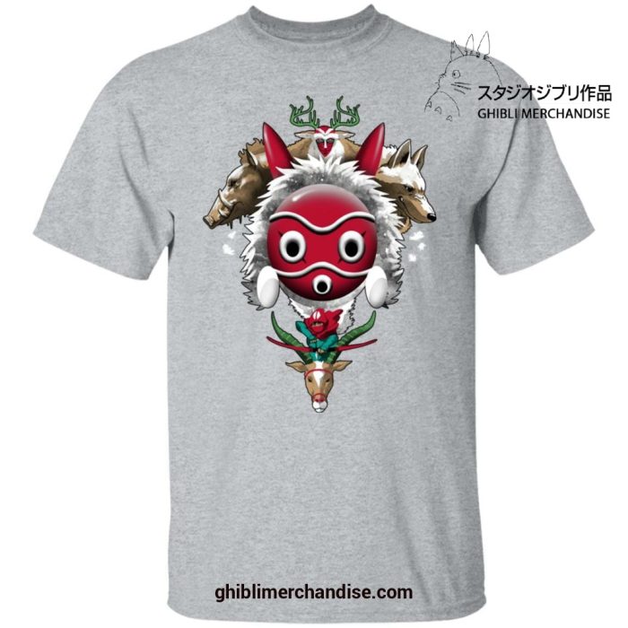 Princess Mononoke The Forest Protectors T-Shirt Gray / S