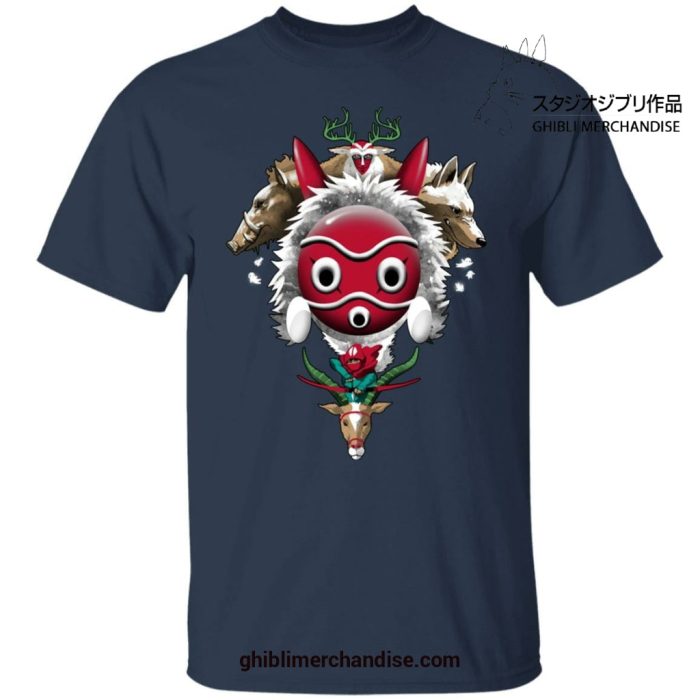 Princess Mononoke The Forest Protectors T-Shirt Navy Blue / S