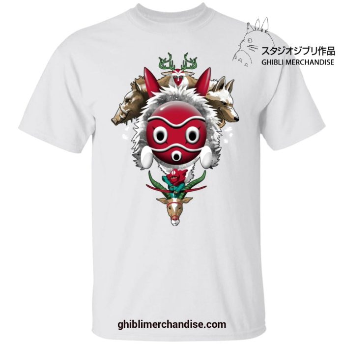 Princess Mononoke The Forest Protectors T-Shirt White / S