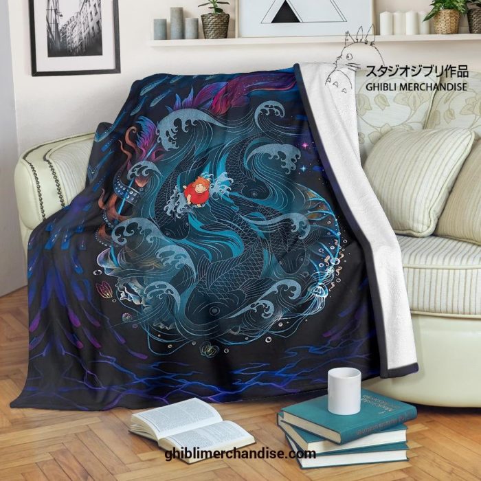 Sea Creatures Ponyo Blanket