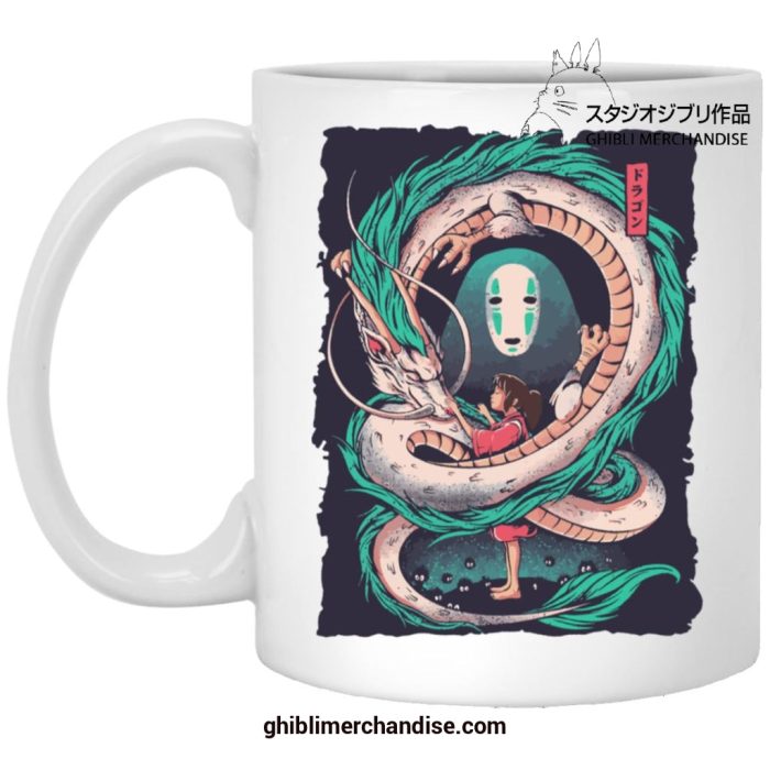 Spirited Away Dragon Haku With Chihiro And No Face Mug