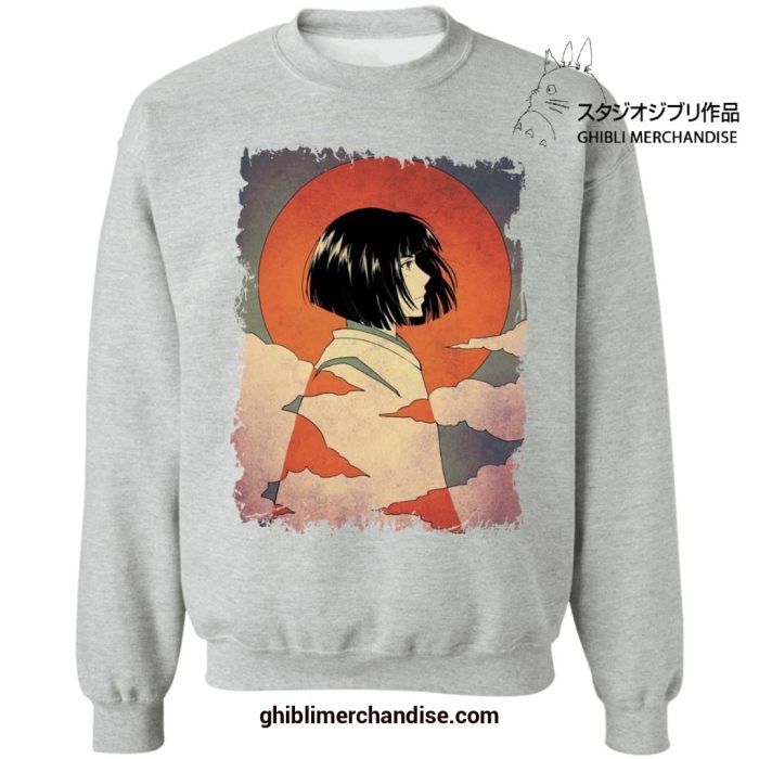 Spirited Away Haku Classic Art Sweatshirt Gray / S