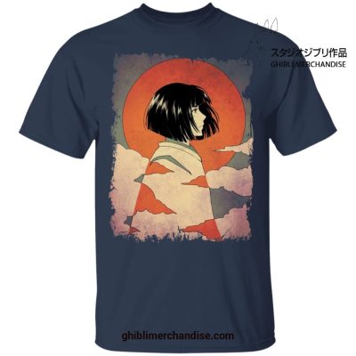 Spirited Away Haku Classic Art T-Shirt Navy Blue / S