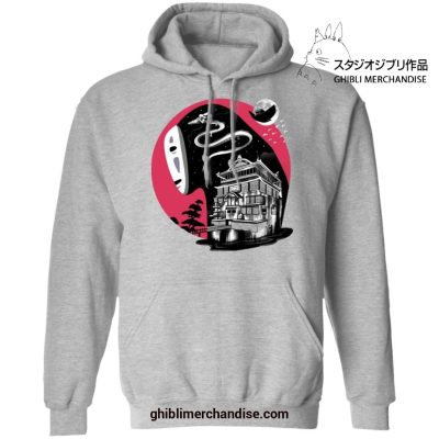 Spirited Away Kaonashi No Face Hoodie Gray / S