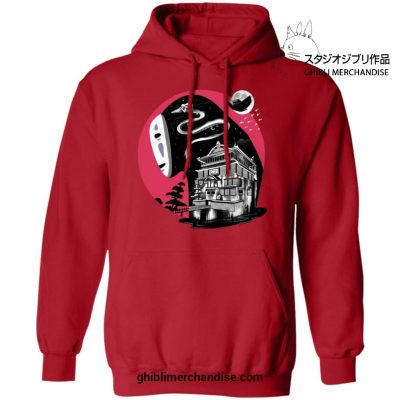 Spirited Away Kaonashi No Face Hoodie Red / S