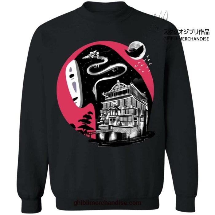 Spirited Away Kaonashi No Face Sweatshirt Black / S