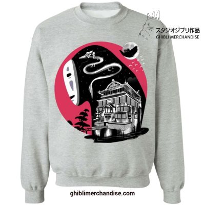 Spirited Away Kaonashi No Face Sweatshirt Gray / S