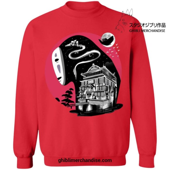 Spirited Away Kaonashi No Face Sweatshirt Red / S