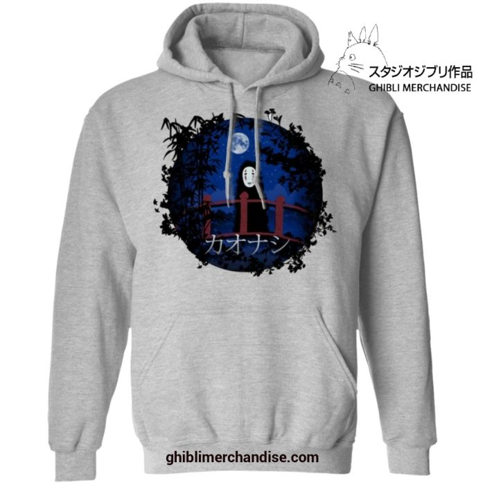 Spirited Away No Face By The Blue Moon Hoodie Gray / S