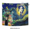 Starry Night Spirited Away Wall Tapestry