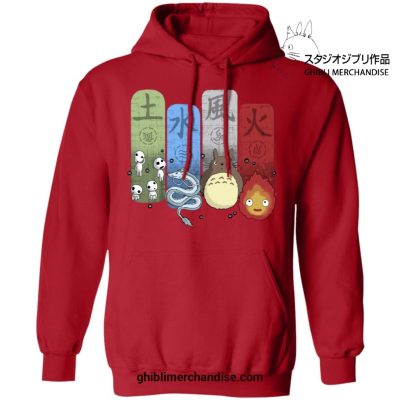 Studio Ghibli Elemental Hoodie Red / S