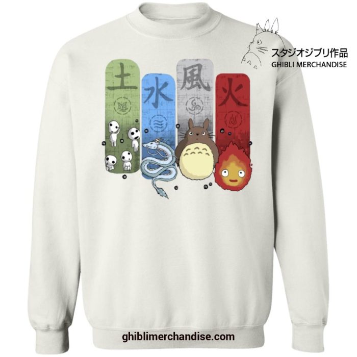 Studio Ghibli Elemental Sweatshirt White / S