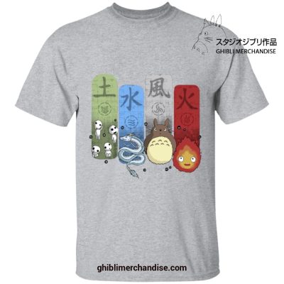 Studio Ghibli Elemental T-Shirt Gray / S