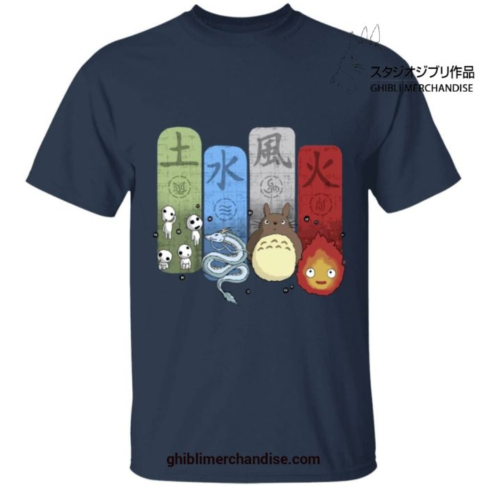 Studio Ghibli Elemental T-Shirt Navy Blue / S