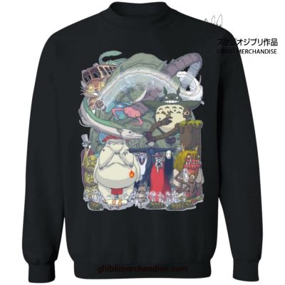 Studio Ghibli Highlights Characters Sweatshirt Black / S