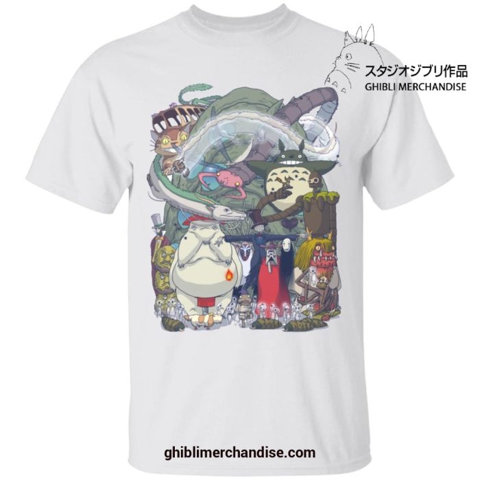 Studio Ghibli Highlights Characters T-Shirt White / S