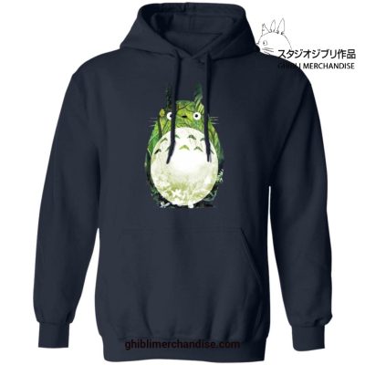 The Green Totoro Hoodie Navy Blue / S