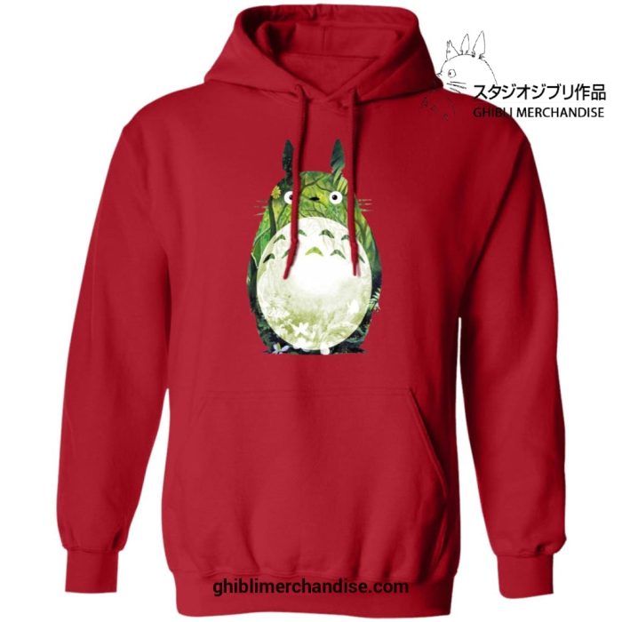 The Green Totoro Hoodie Red / S