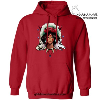 The Wolf Princess Mononoke Hoodie Black / S