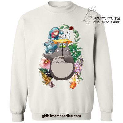 Totoro Umbrella With Friends Sweatshirt