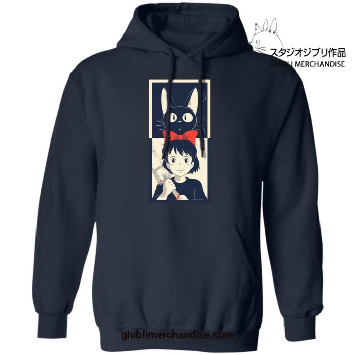 Vintage Kikis Delivery Service Hoodie Navy Blue / S