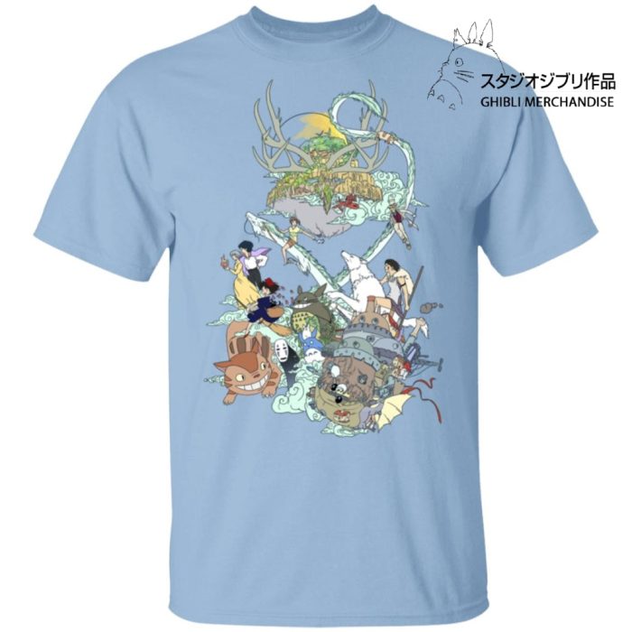 Ghibli Characters Color Collection T Shirt