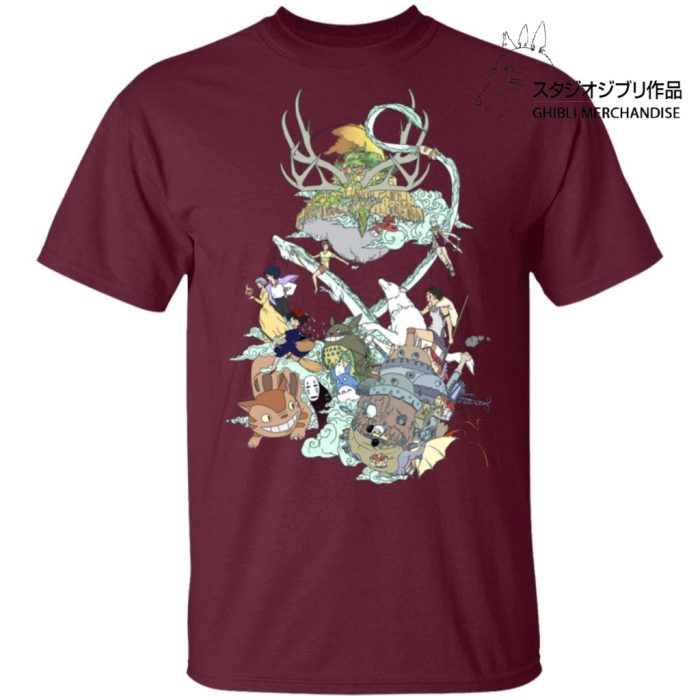 Ghibli Characters Color Collection T Shirt