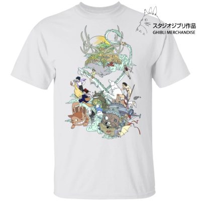 Ghibli Characters Color Collection T Shirt