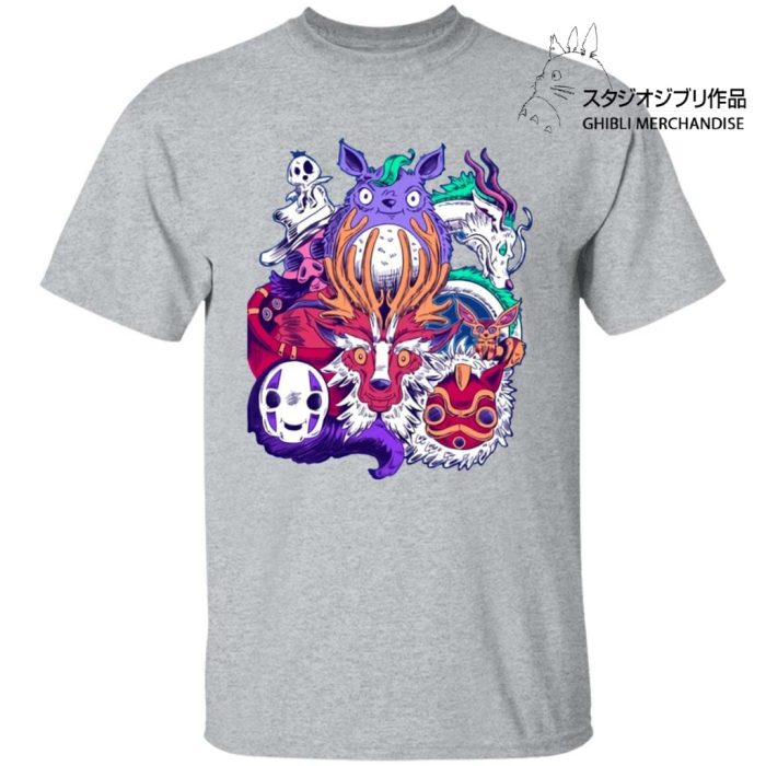 Ghibli Characters creepy style T Shirt