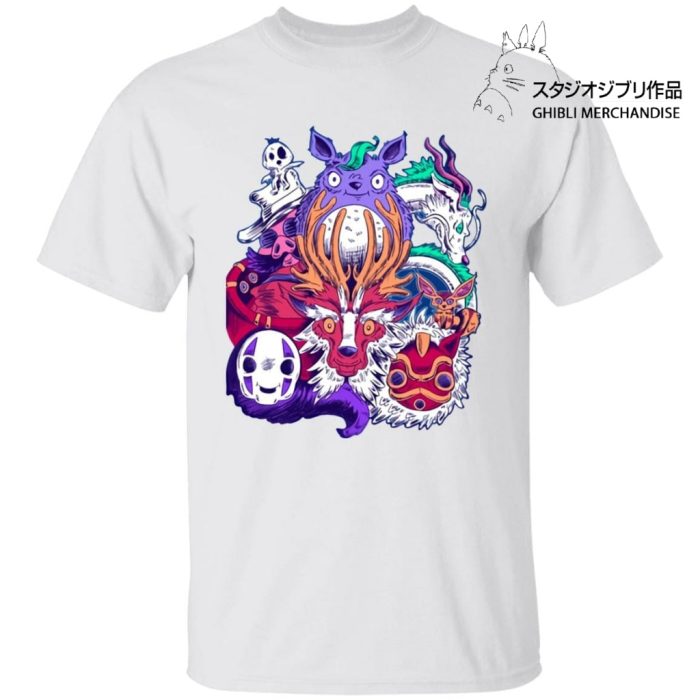 Ghibli Characters creepy style T Shirt