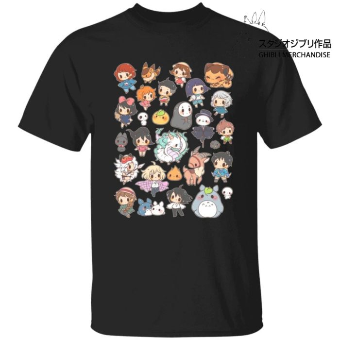 Ghibli Characters Cute Chibi Collection T Shirt