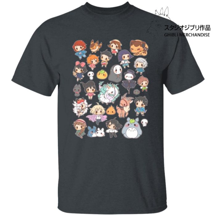 Ghibli Characters Cute Chibi Collection T Shirt