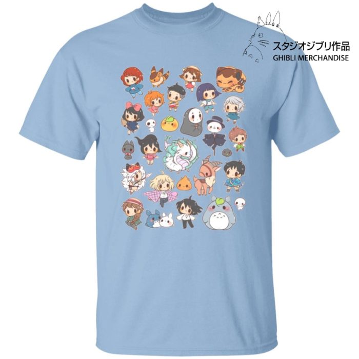 Ghibli Characters Cute Chibi Collection T Shirt