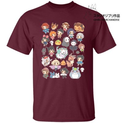 Ghibli Characters Cute Chibi Collection T Shirt