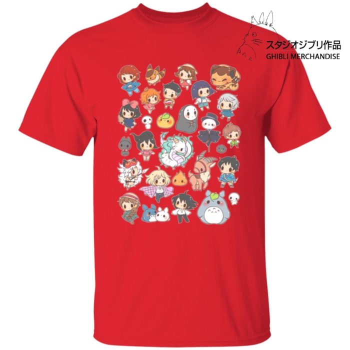 Ghibli Characters Cute Chibi Collection T Shirt