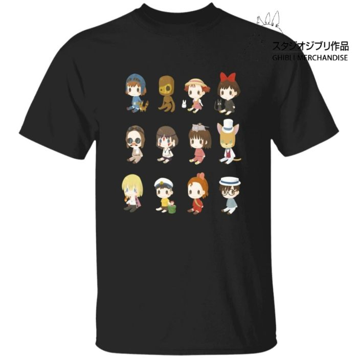 Ghibli Characters Cute Collection T Shirt