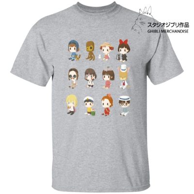 Ghibli Characters Cute Collection T Shirt