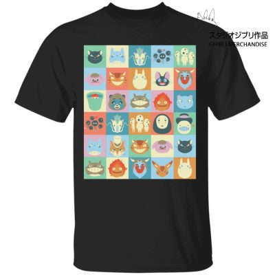 Ghibli Colorful Characters Collection T Shirt