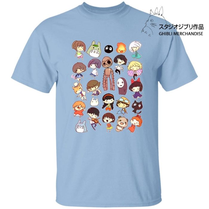 Ghibli Movie Characters Cute Chibi Collection T Shirt