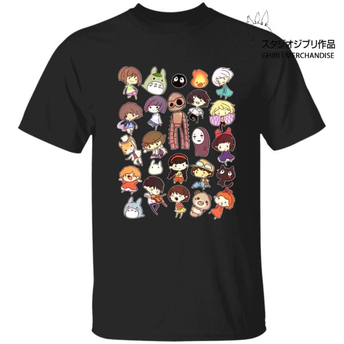 Ghibli Movie Characters Cute Chibi Collection T Shirt