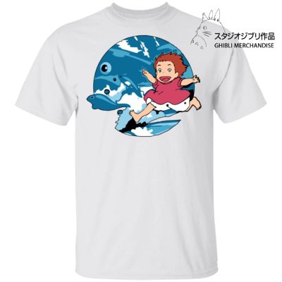 Ghibli Studio Ponyo On The Waves T shirt Unisex