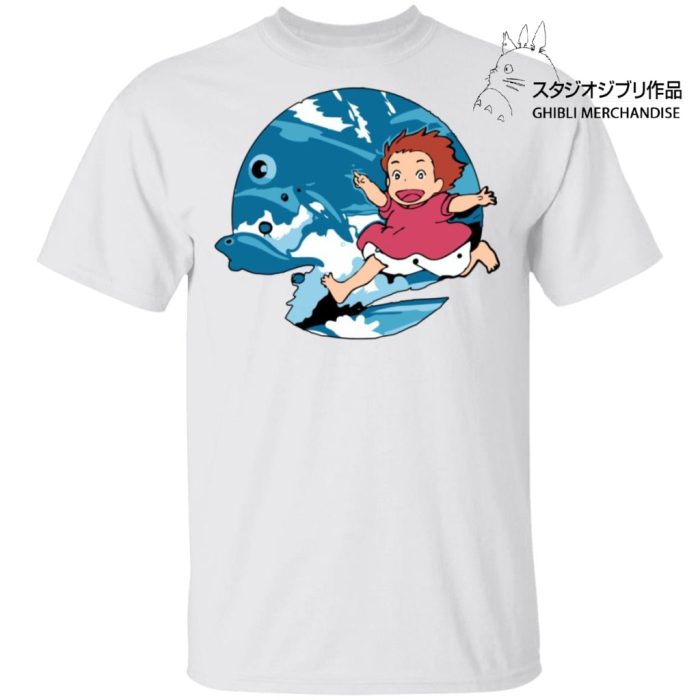 Ghibli Studio Ponyo On The Waves T shirt Unisex